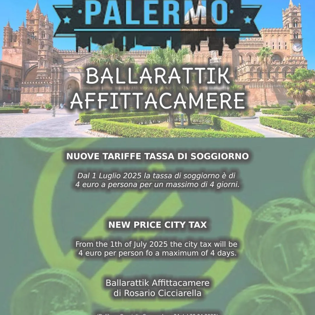 *** Bed & Breakfast B&B Ballarattik Palermo Italy